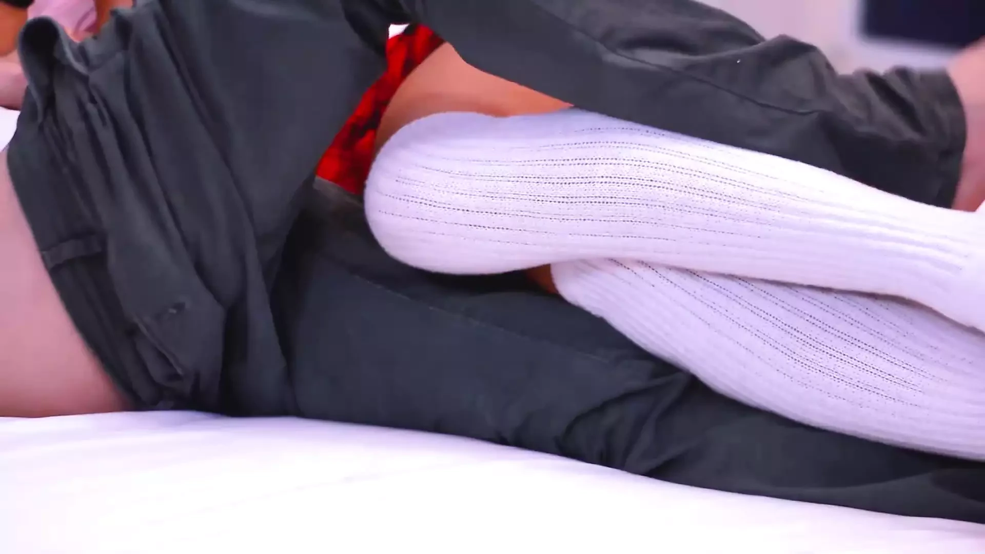 Rebel girl gets fucked hard by her brother's friend in her room, getting fucked in different positions and getting spanked and spanked.