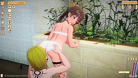 Honeycome - düşmanca özel karakter - havuzda anal seks - sansürsüz