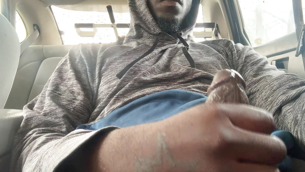 I’m In My Car Jerking Off And Busted A Creamy Fat Load Of Cum