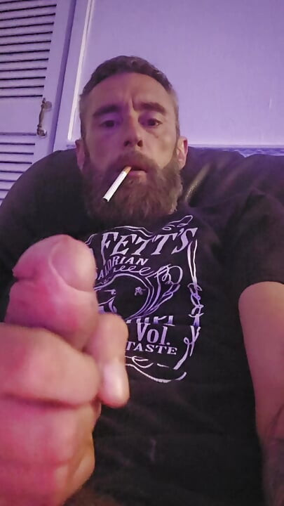 Wanking and slipping a finger in my ass