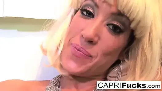 Busty Capri Cavanni fucks her wet pussy