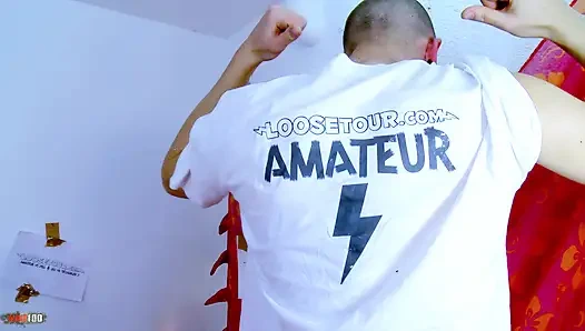 Sabrina Sweet French Blonde Pornstar FMM Threesome Blowjob & Cumshot