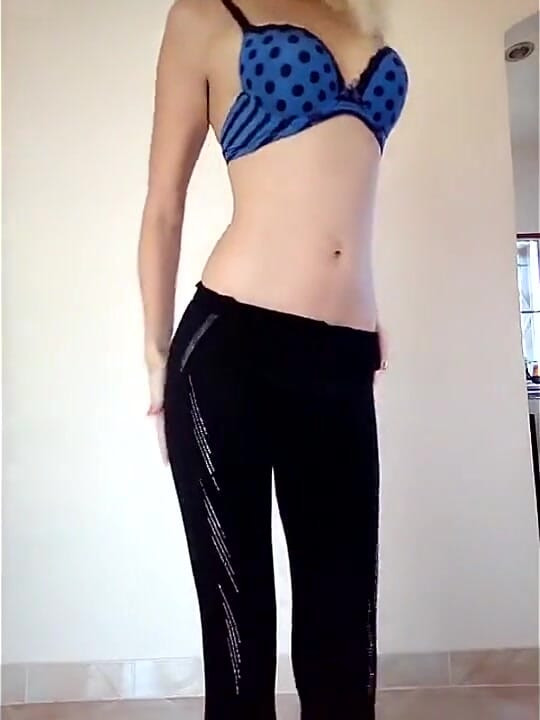 Leggings Tease,tits Slapping,ass Spank