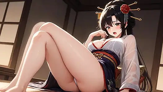 Traditional kimono geisha