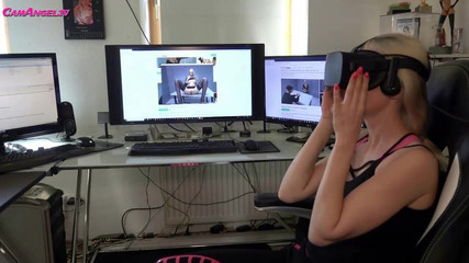 I'm watching my first virtual reality porn...