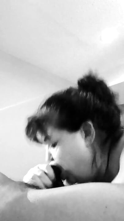 Sucking the Black off Stepdaddy's Dick