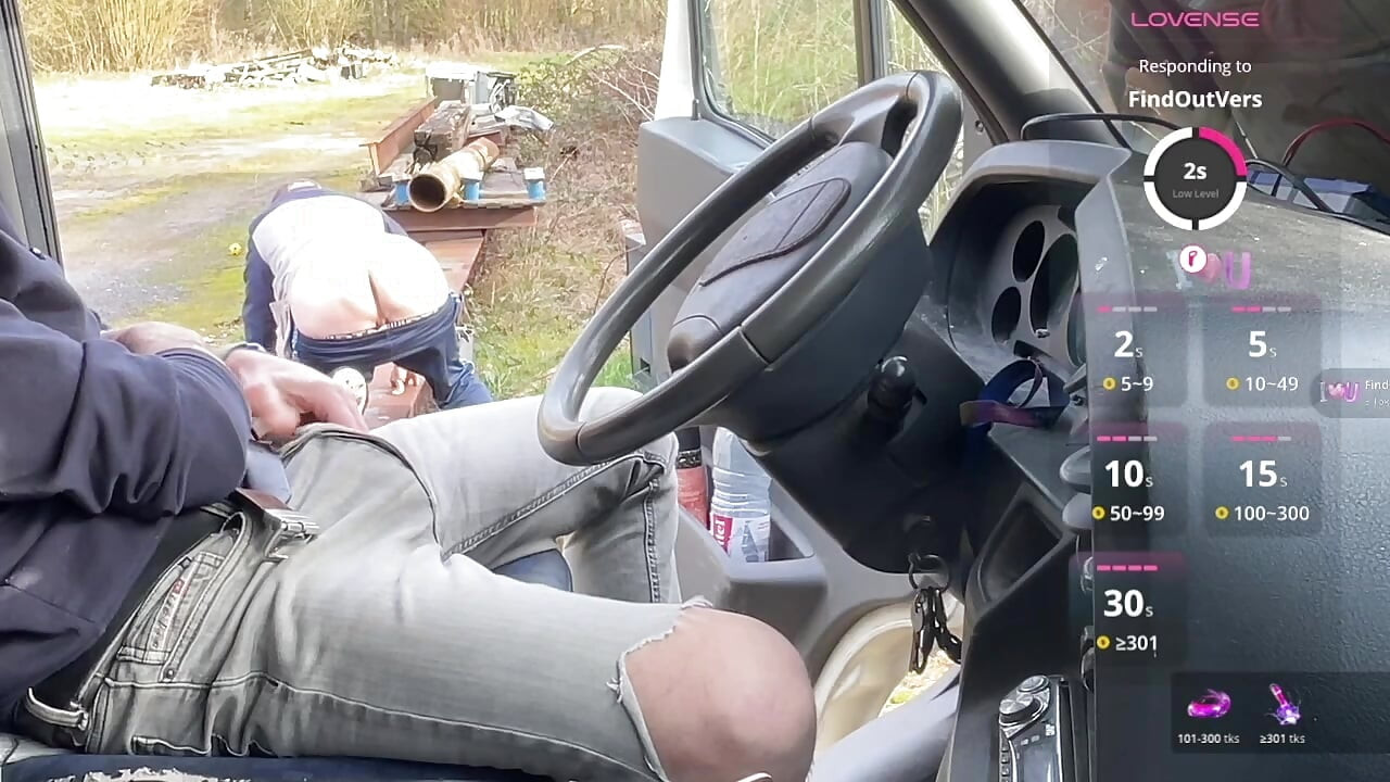 Cruising at the Rest Area – Unexpected Tease