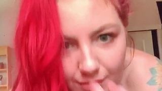 Live-Stream, Sperma-Hommage an 2 sexy rothaarige Mädchen
