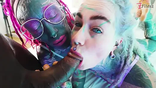 POV TRANS dreier - tätowierte Mazhem & josh