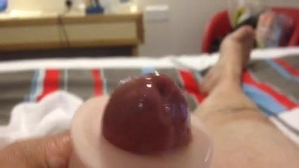 Cum shot with toy