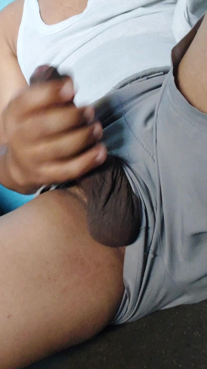 Desi Indian boy playing with his cock