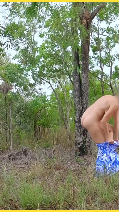 Wifey gets caught nude in risky public striping video | Clip 1