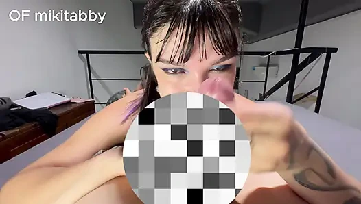 Bakış açısı sürtük çok seksi yarak emiyor