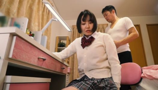 The Stepdaughter of a Schoolgirl and Her Pussy Is So Juicyl! 2 -3