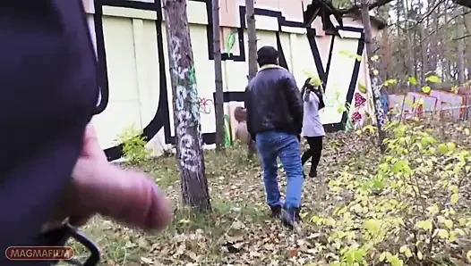 Real Berlin Girl with Glasses and Sexy Body