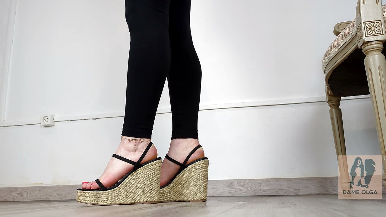 Shoe Collection: Summer Cork Platform Wedge Sandals - Dame Olga