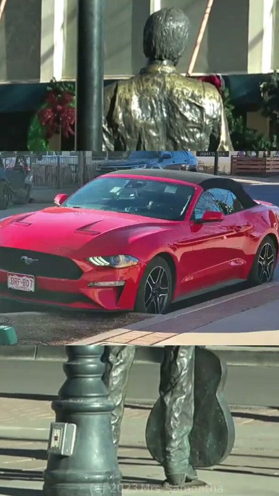 גברת סמנתה "עומדת בפינה בווינסלו אריזונה" ונוהגת במוסטנג האדומה שלה עם גג נפתח | קליפ 1