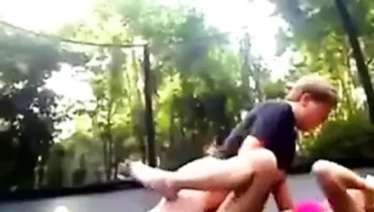 Young couple fucking in public