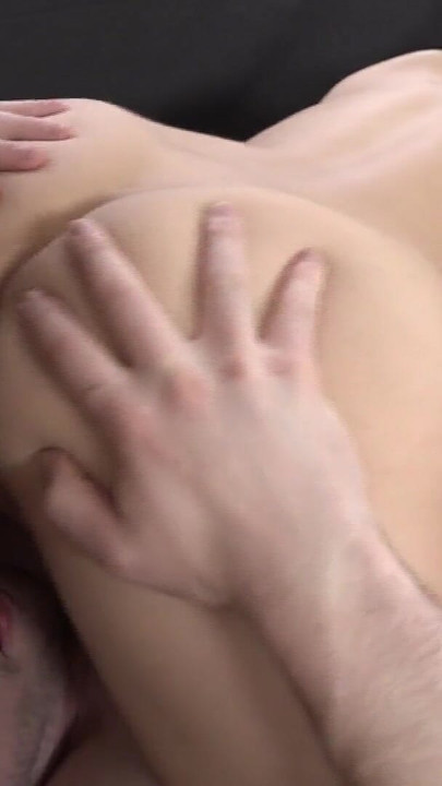 Powerful moment from "Hot blonde tries a threesome for the first time"
