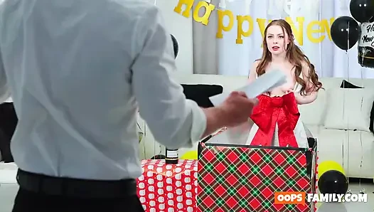 Horny Haley Spades makes New Year's Eve a dirty, family-friendly porn extravaganza!
