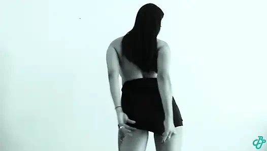 Busty Latina Flashing Ass