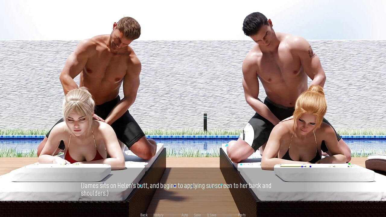 Shared Desire: Sexy Hot Wives in Bikini by the Pool - Episode 10