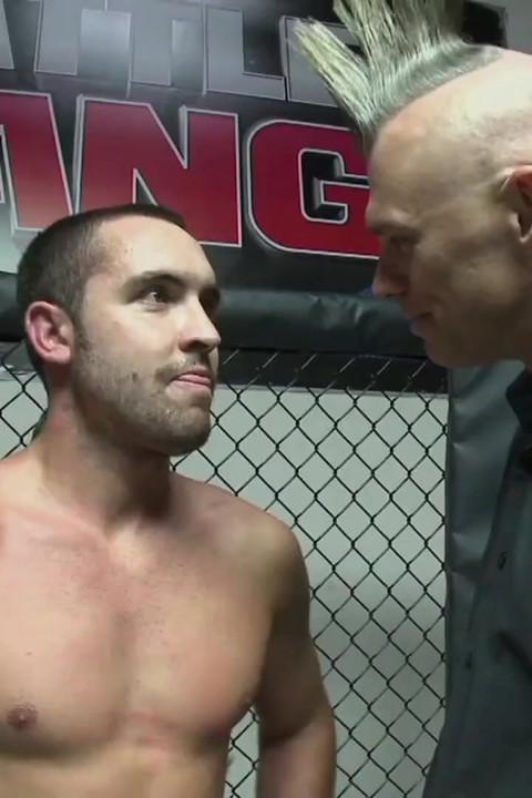 Muscular guy looses fight and have sex with chubby brunette as punishment