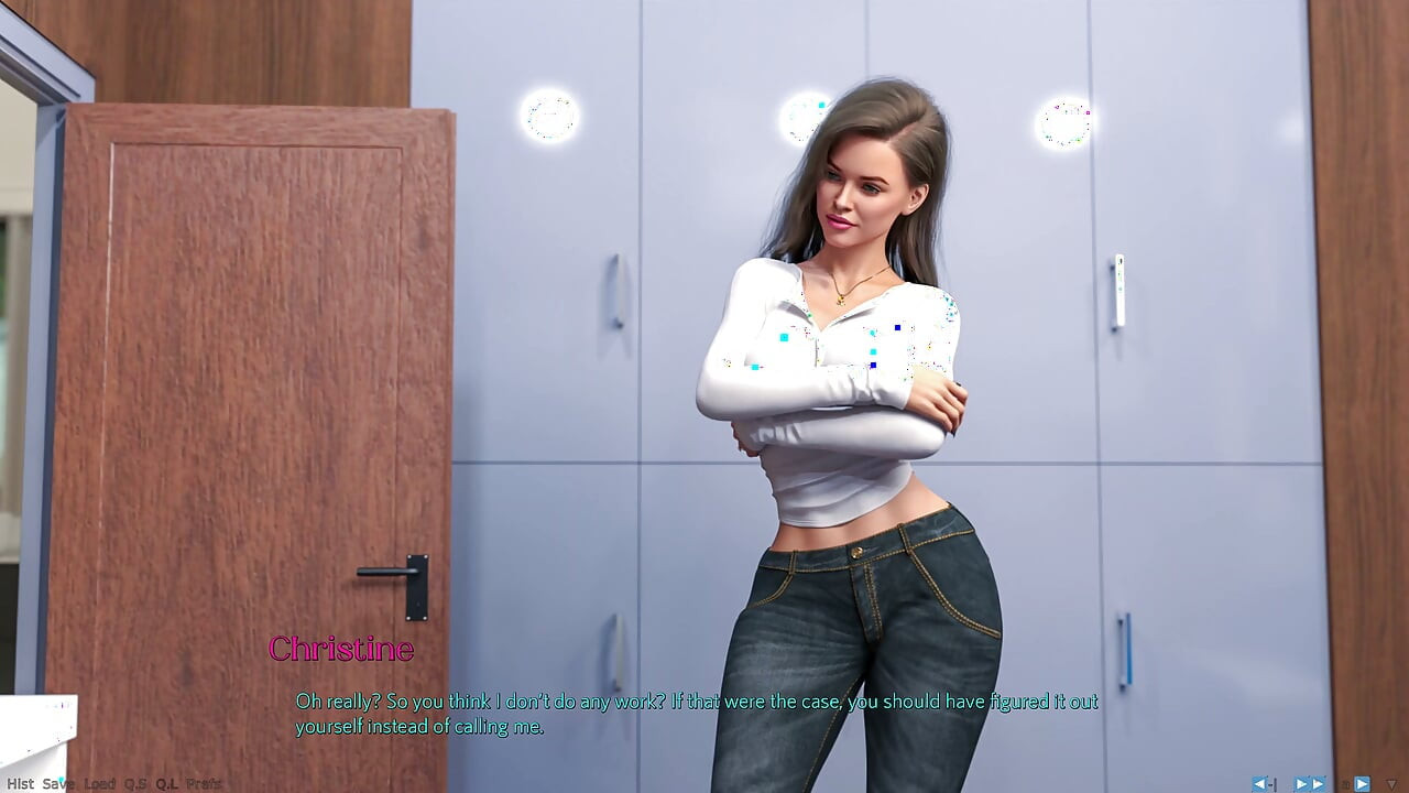 Awam-style Game - Being a Wife (v1.220p) - P4 - Stepmom Christine Pretends She Doesn’t Notice as Her Stepson Cums All Over Her