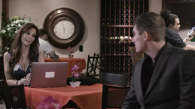 ADULT TIME - Mature MILF Syren De Mer Takes HUGE CUMSHOT After Blind Date With Stud! FULL SCENE