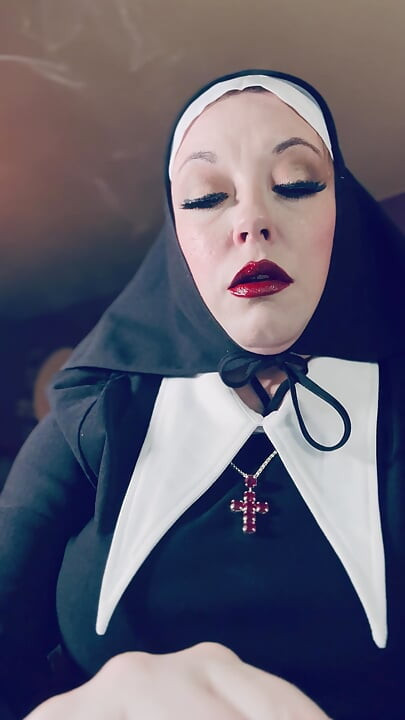 Tina Snua Enrols At The Nunnery! Naughty Nun Smokes A Cork 100 Cigarette - Come Corrupt Me Father!