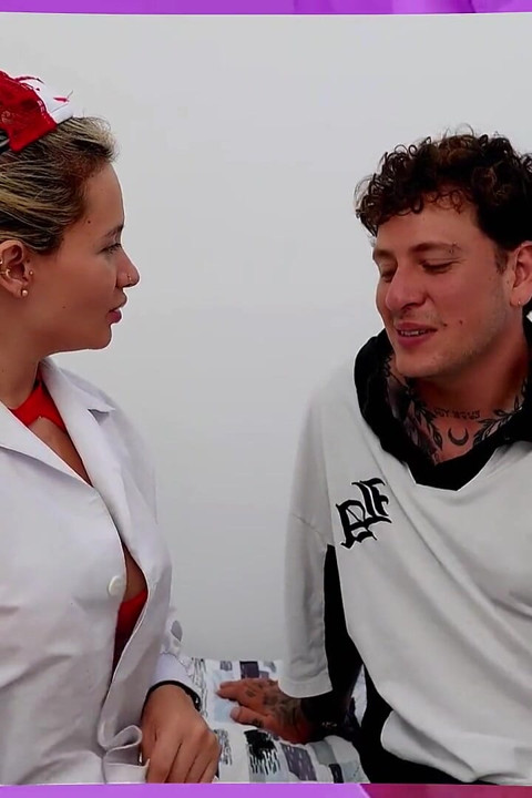 Gamer Boy Gets a Deepthroated Blowjob From His Nurse Who Came to Relieve Him