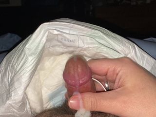 Electro cum with diaper