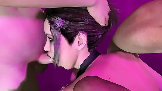 Fuck that witch - gangbang im doggystyle mit doppelter penetration
