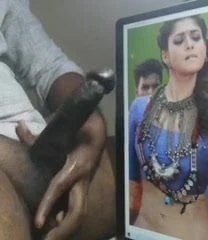 Αφιέρωμα στη Nayanthara με καυτό μεγάλο μαύρο πούτσο