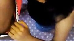 Tamil girl uma sucks her bf cock & takes cum in her mouth
