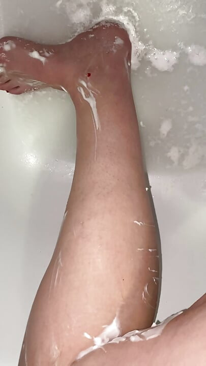 Hairy Legs Shaving Close up