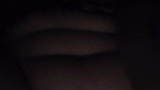 Milf masturbating in the dark