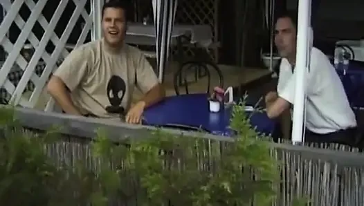 Blonde Teem From Germany Having Fun with Two Cocks