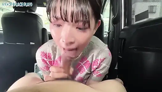 Car Encounter with a Busty Beauty. an Intimate Lesson That Ends in an Overwhelming Finish