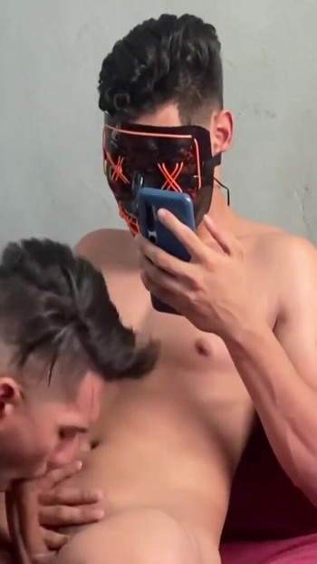 Unforgettable moment from "Straight buddy get sucked while watch porn"