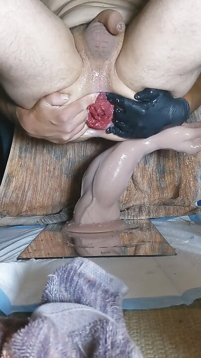 Huge rubber fist