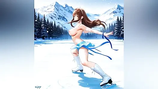 Açık havada göğüsler amcık gösterisi