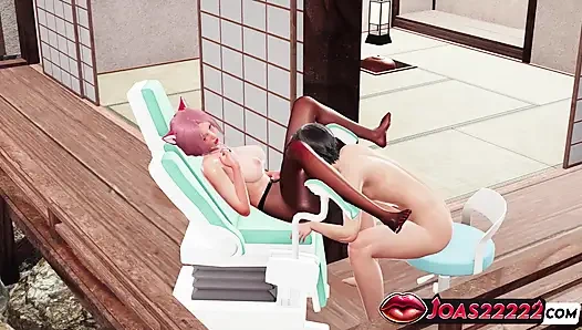 Riku kitty cosplay hentai 3d seksi - pijat toket besar, jilat memek intens close-up, fingering sampai muncrat