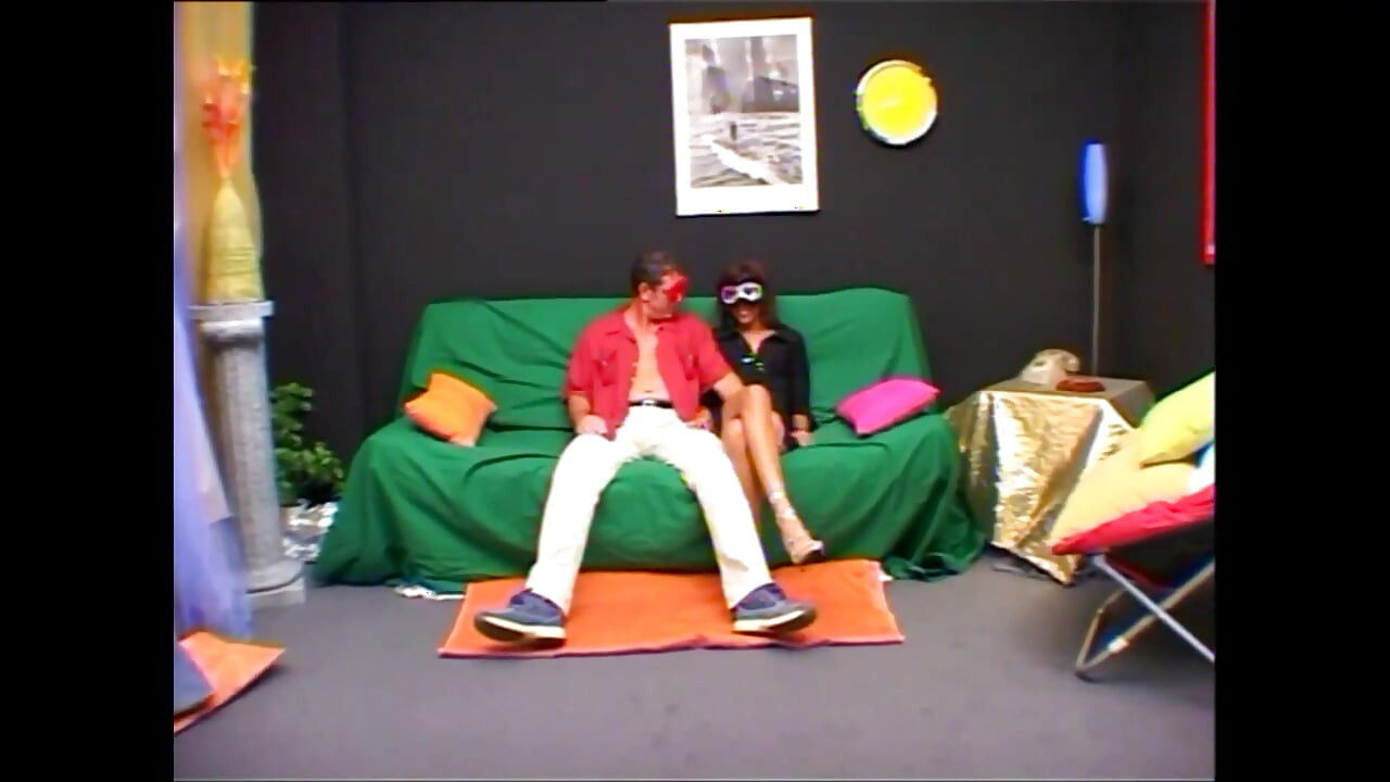 Wonderful Sexy Masked MILF with Small Tits Fucked and Covered in Cum on Pussy by Huge Amateur Cock