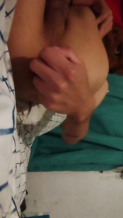 Twink deflowers ass with a dildo