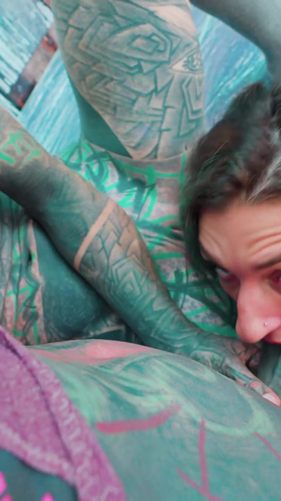Friend's Tattoo Session Becomes Anal Threesome: Artist Destroys Ass Mid-Ink & Cums All Over Fresh Work | Clip 1