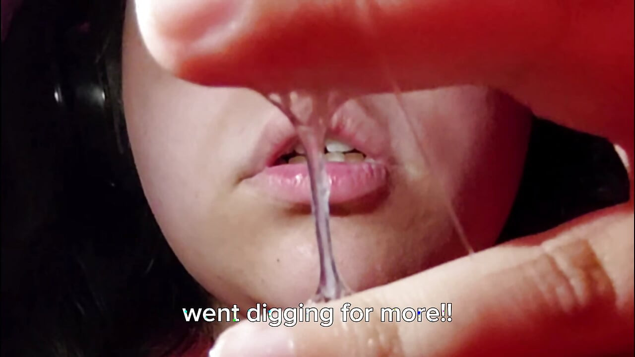 eating my own pussy grool cum juices