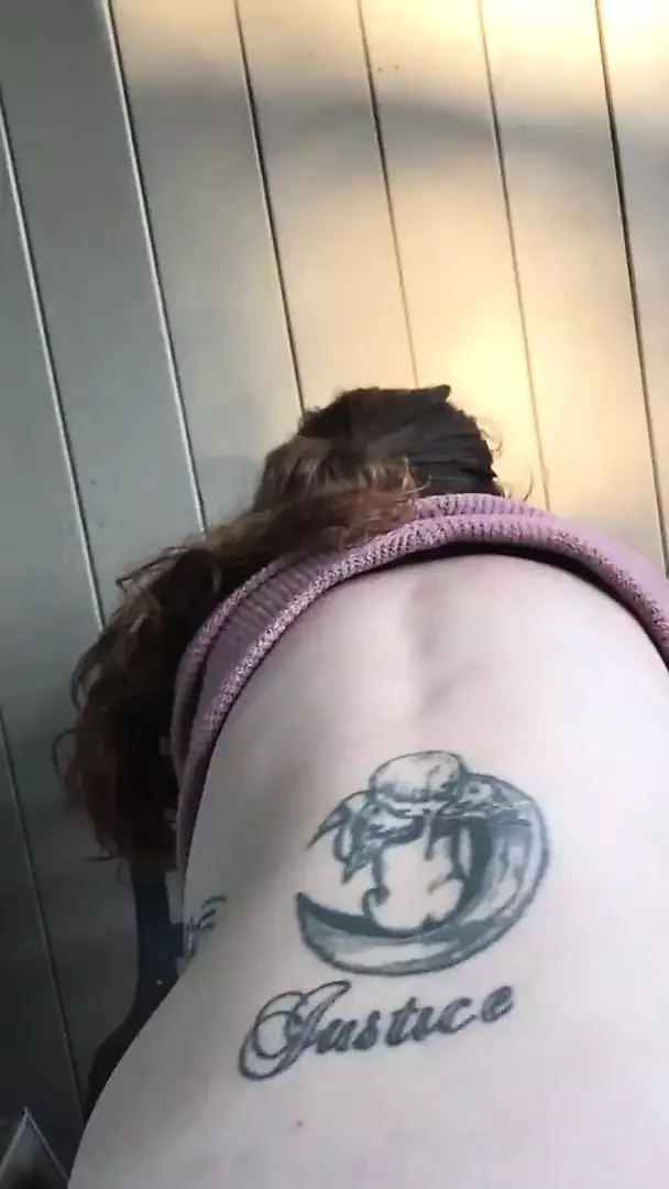 Fucking This Girl on My Balcony, Finger Blast Then Anal!