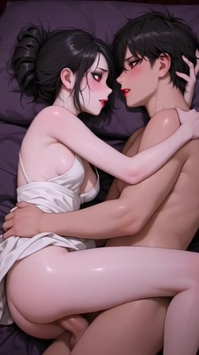 Hentai anime - I'm very horny and I sit on my boyfriend's cock to get his milk out | Clip 1
