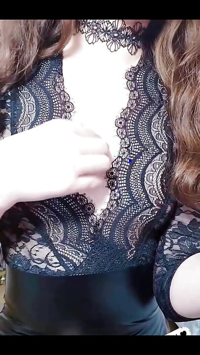 Sexy Stepmom Wearing Black Stockings